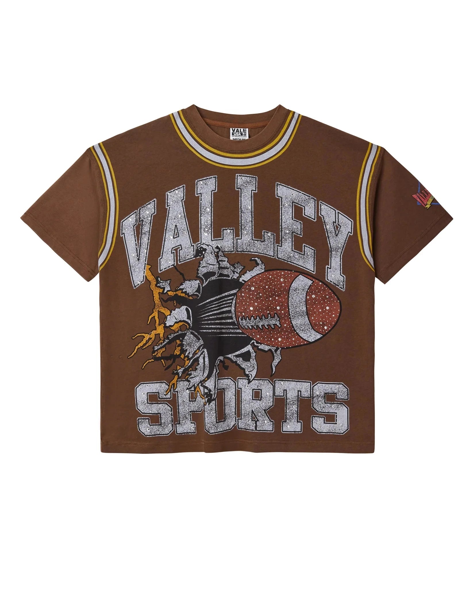 Vale Forever Classic Bling Tee Chocolate Brown