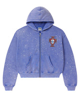 Vale Forever Sea Cluster Zip Up Hoodie Blue