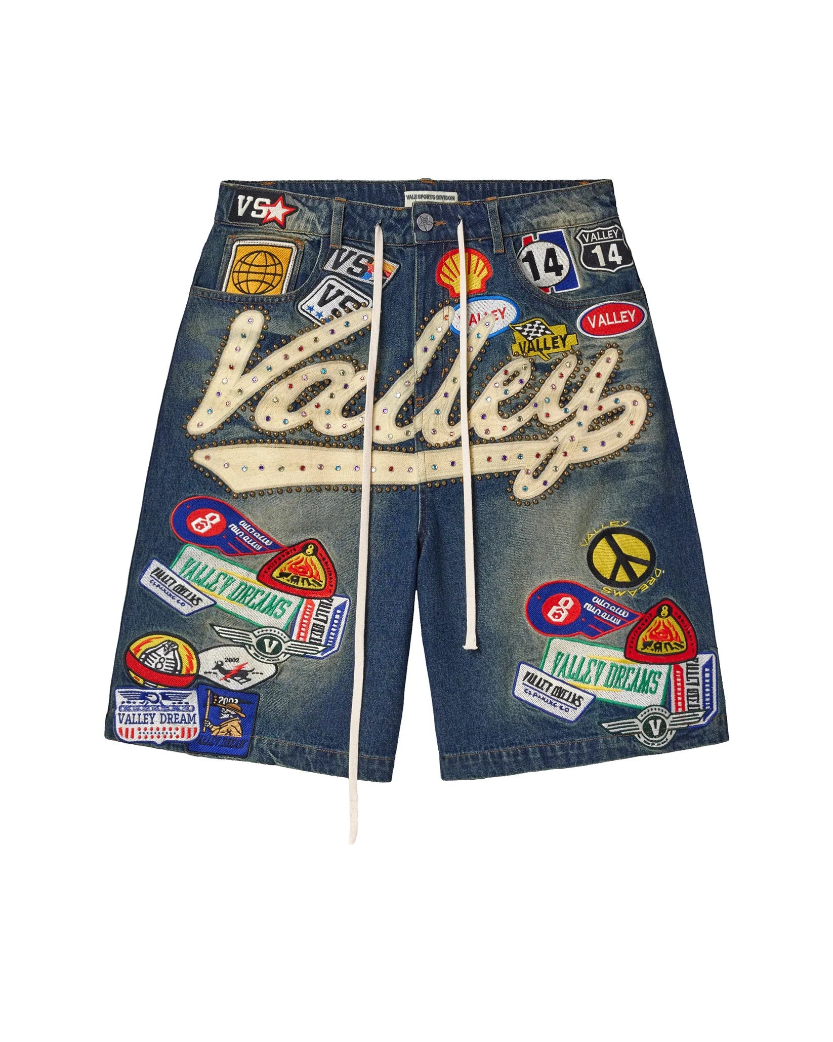 Vale Forever 1980s Jorts Blue Wash