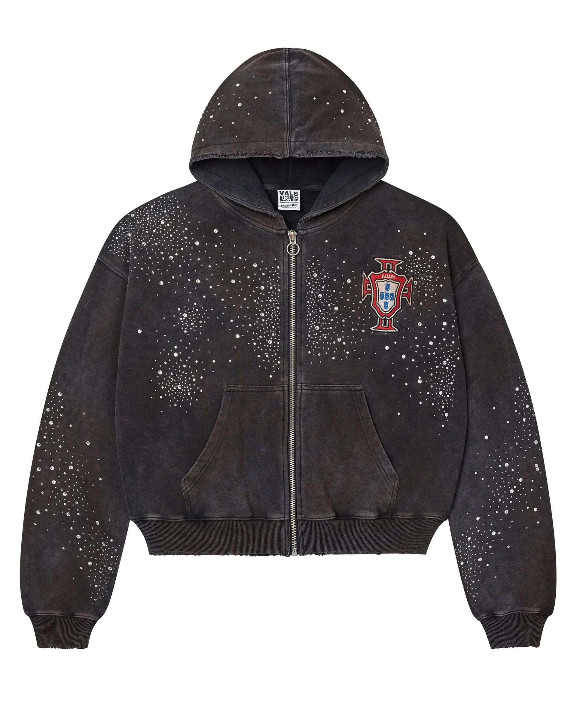 Vale Forever Pluto Clustered Zip Up Hoodie Black – VIP Clothing Stores