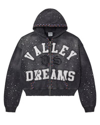 Vale Forever Classico Zip Up Hoodie Black