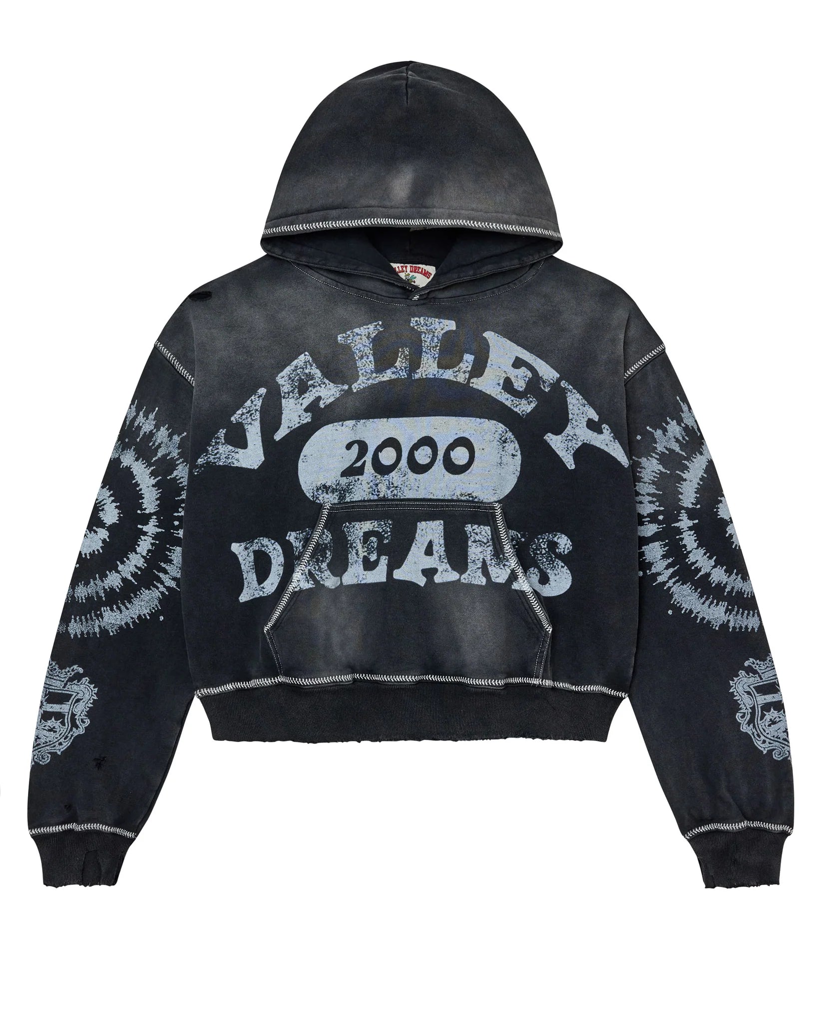 Vale Forever 2000 Spiral Pullover Hoodie Black