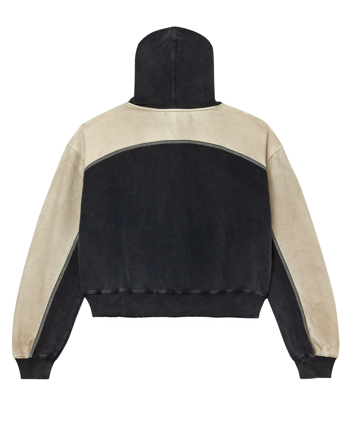 Vale Forever 'Vale Star' Zip Up Hoodie Black / Tan