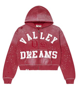 Vale Forever Classico Zip Up Hoodie Ruby Red