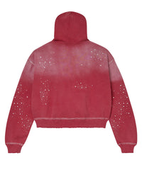 Vale Forever Classico Zip Up Hoodie Ruby Red
