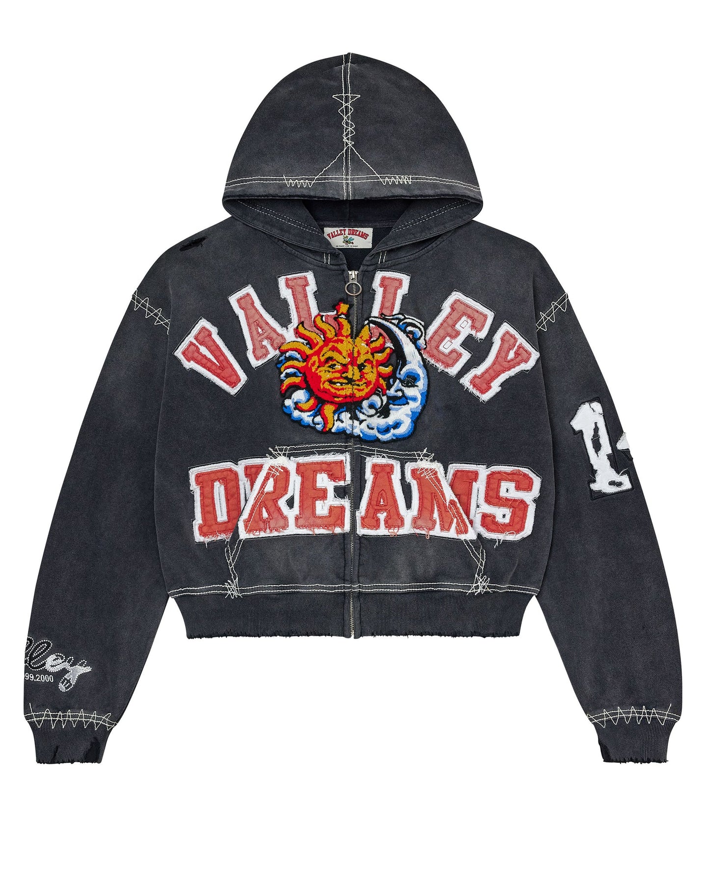 Vale Forever Sunny Zip Up Hoodie Black