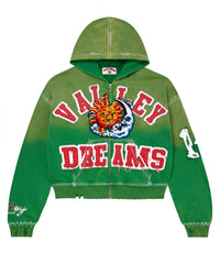 Vale Forever Sunny Zip Up Hoodie Green