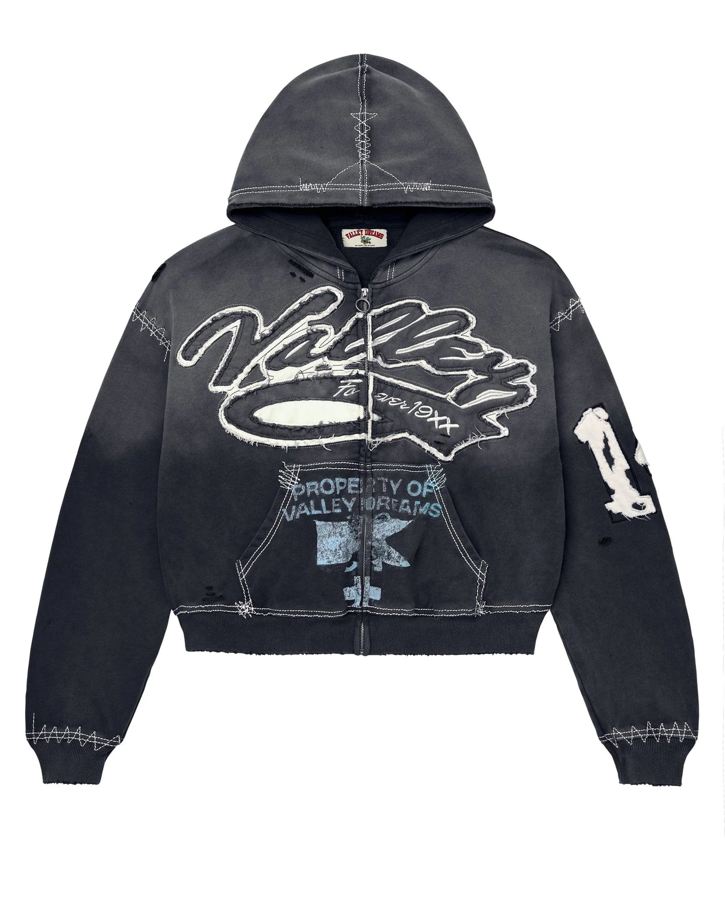 Vale Forever Religion Zip Up Hoodie Black