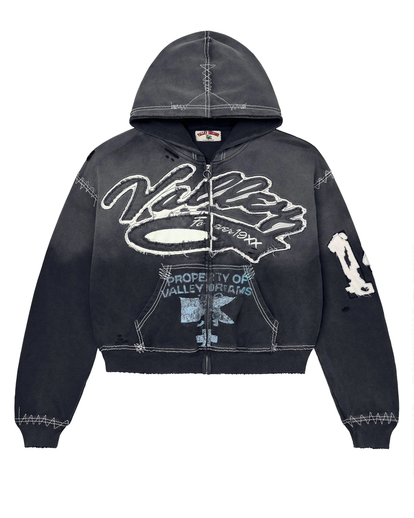 Vale Forever Religion Zip Up Hoodie Black