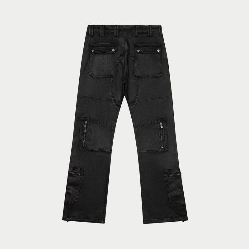 Godspeed wax flare premium cargo pant black