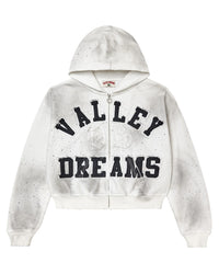Vale Forever Classico Zip Up Hoodie White