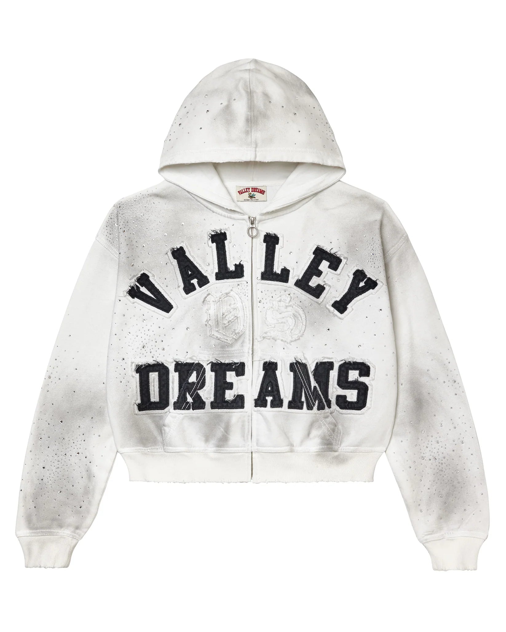 Vale Forever Classico Zip Up Hoodie White