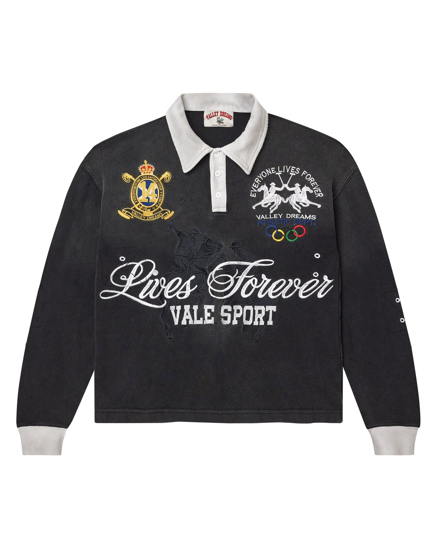 Vale Forever Blackrock Rugby L/S Shirt Black