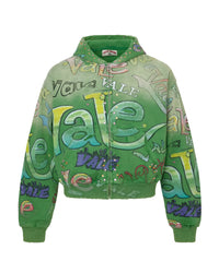 Vale Forever Spearmint Zip Up Hoodie Green