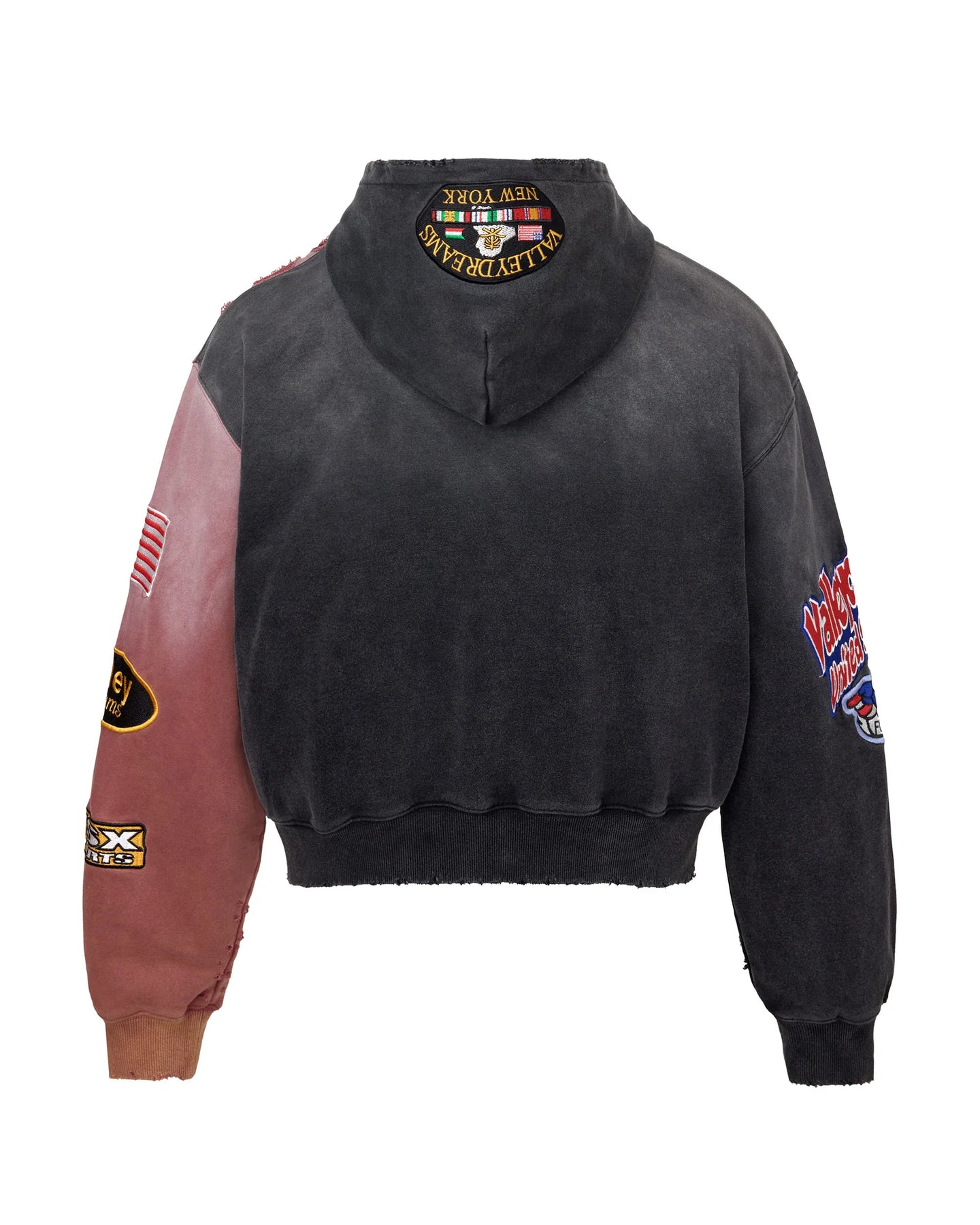 Vale Forever Two Face Zip Up Hoodie Black