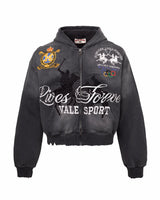 Vale Forever Blackrock Zip Up Hoodie Black