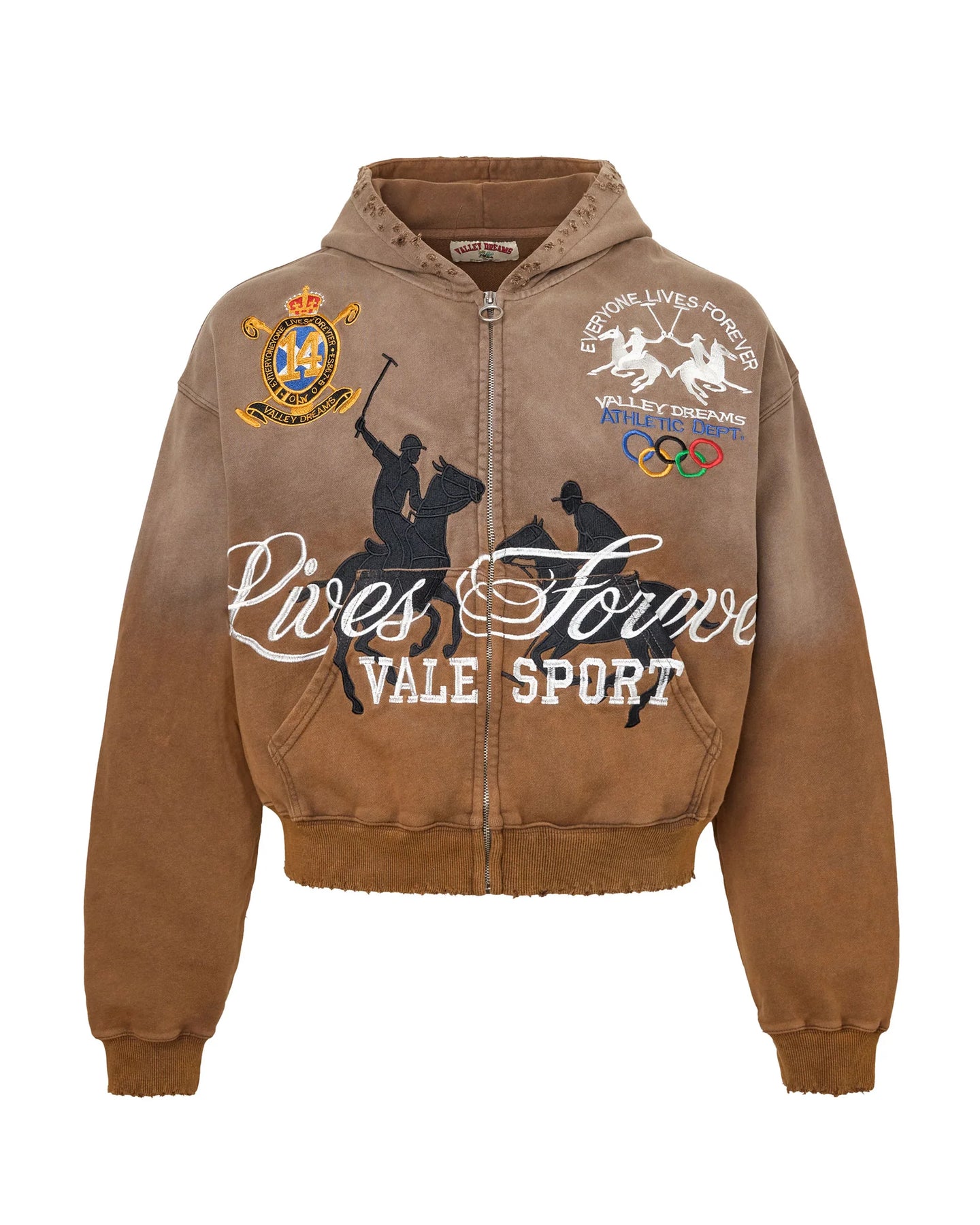Vale Forever Vanderbilt Zip Up Brown