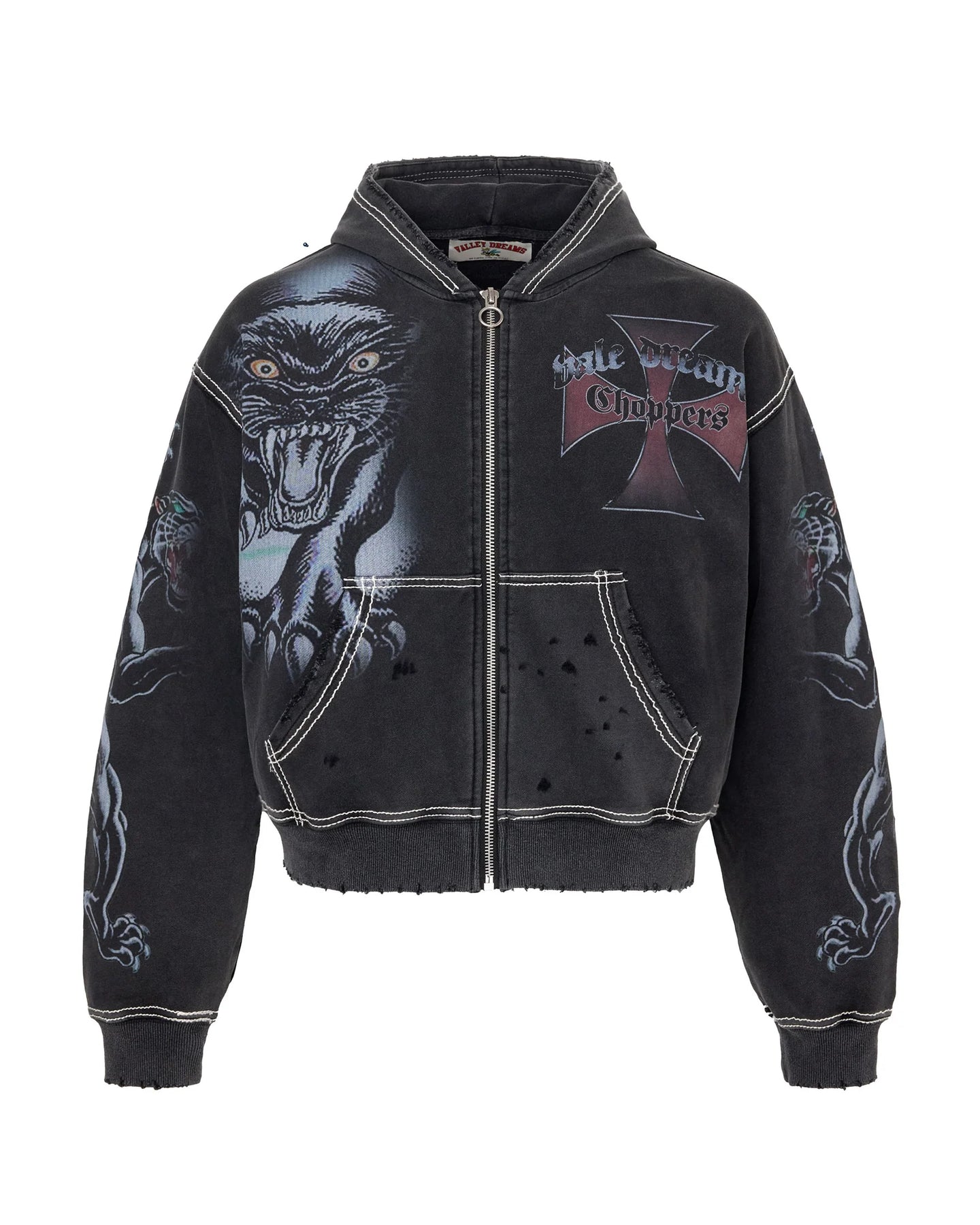 Vale Forever Hardy Boyz Zip Up Hoodie Black