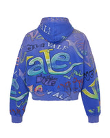 Vale Forever Iceberg Zip Up Hoodie Blue