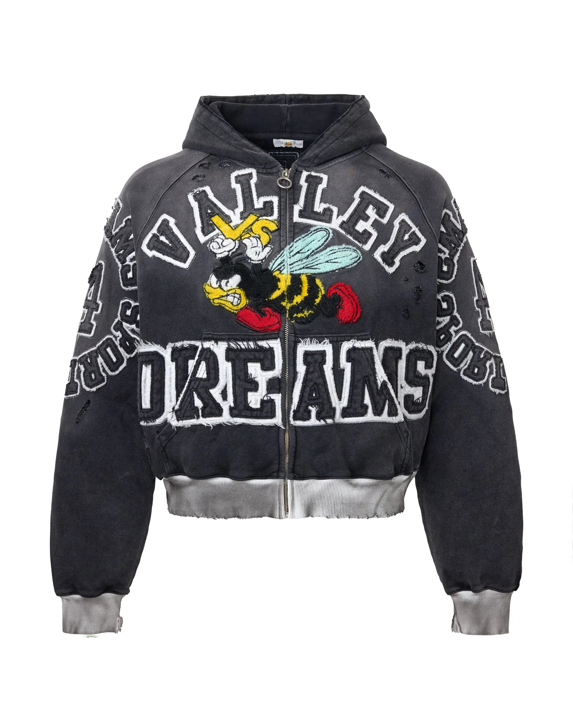Vale Forever Anthem Zip Up Hoodie Black