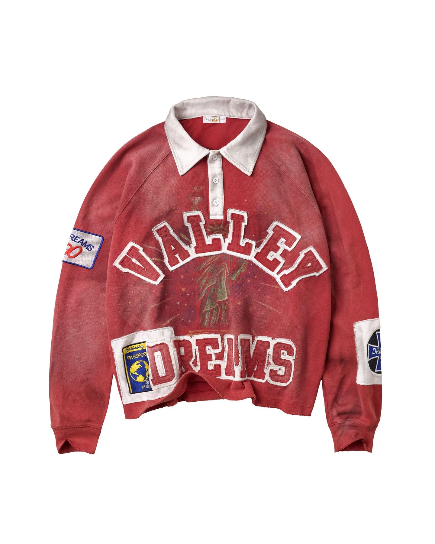Vale Forever Ben Rugby L/S Polo Red