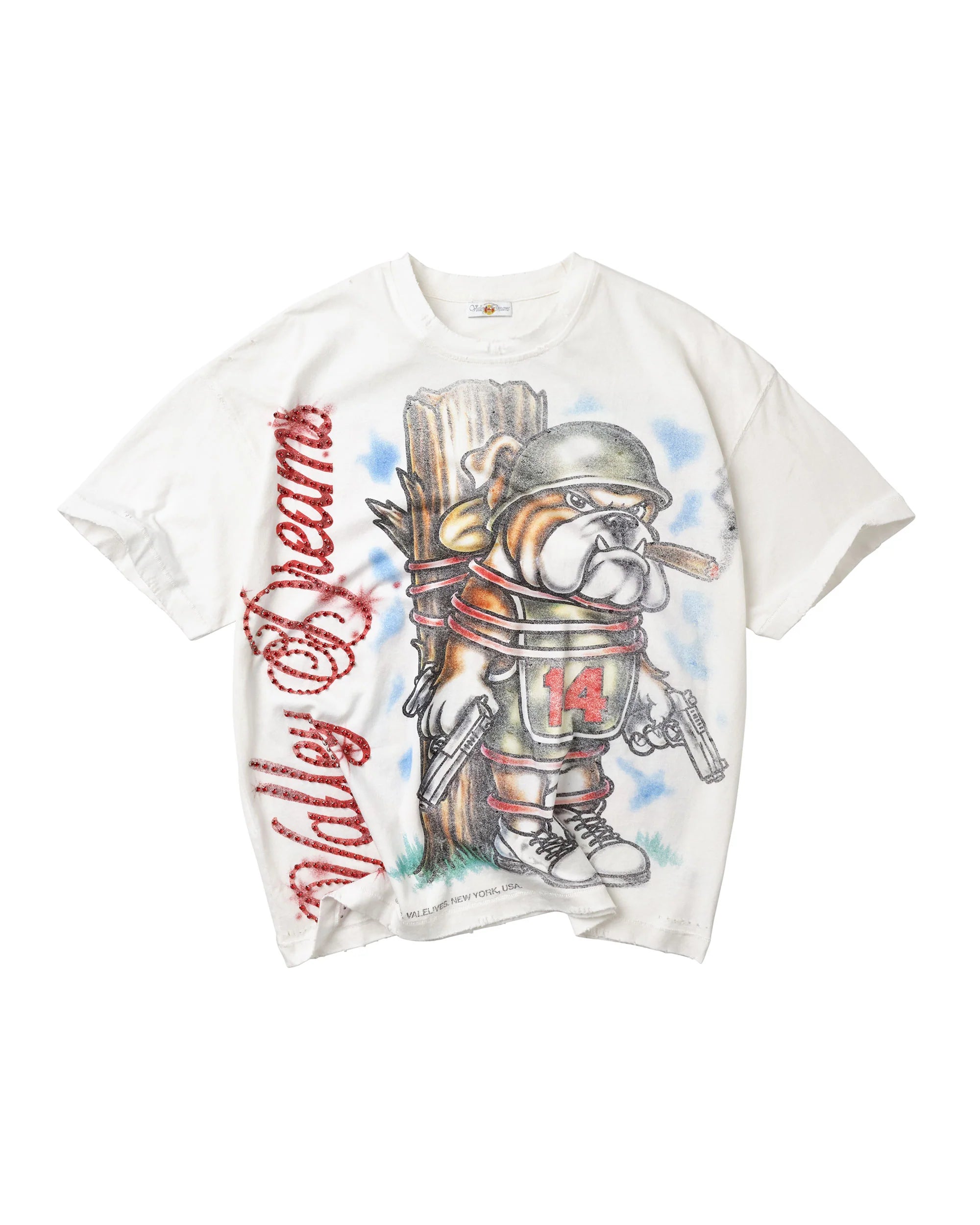 Vale Forever Bling Dog Of War Tee White