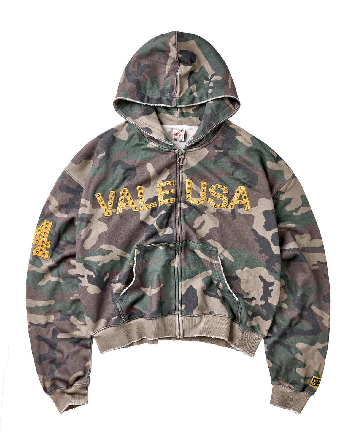 Vale Forever Camo Zip Up Hoodie