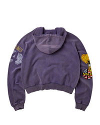 Vale Forever Army Zip Up Hoodie purple