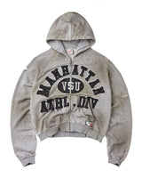 Vale Forever Manhattan Zip Up Hoodie Grey
