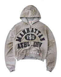 Vale Forever Manhattan Zip Up Hoodie Grey