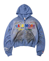 Vale Forever Sunday Zip Up Hoodie Blue