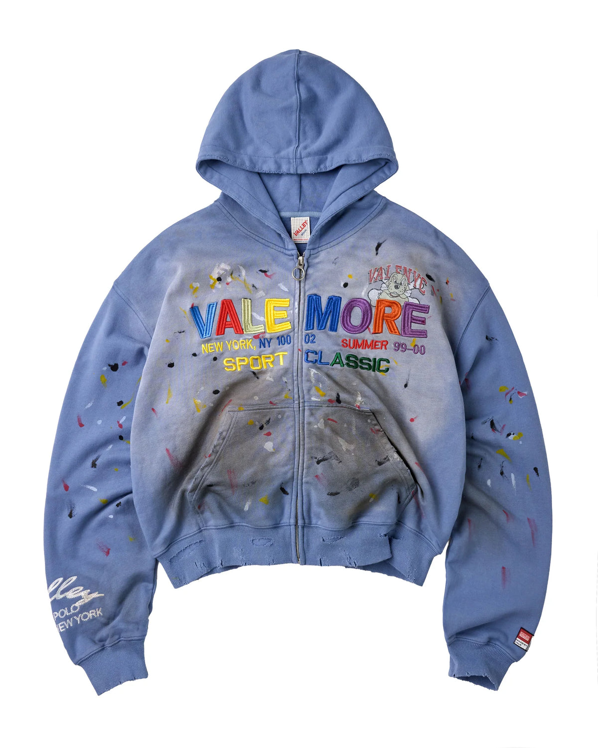 Vale Forever Sunday Zip Up Hoodie Blue
