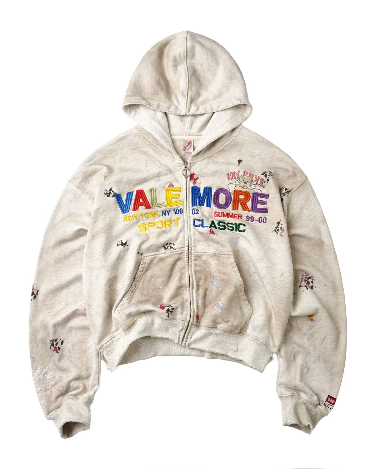 Vale Forever Sunday Zip Up Hoodie Cream