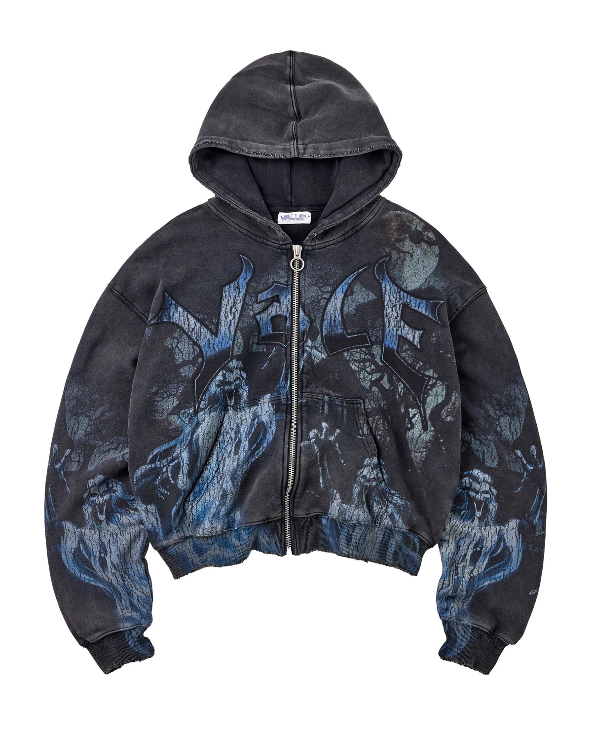 Vale Forever Casper Zip Up Hoodie Black