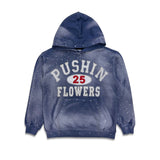Pushin Flowers PF 25 Rhinestone Hoodie Blue