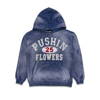 Pushin Flowers PF 25 Rhinestone Hoodie Blue