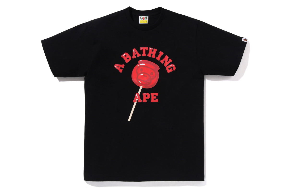 Bape Baby Milo Candy Apples Tee Black X Red