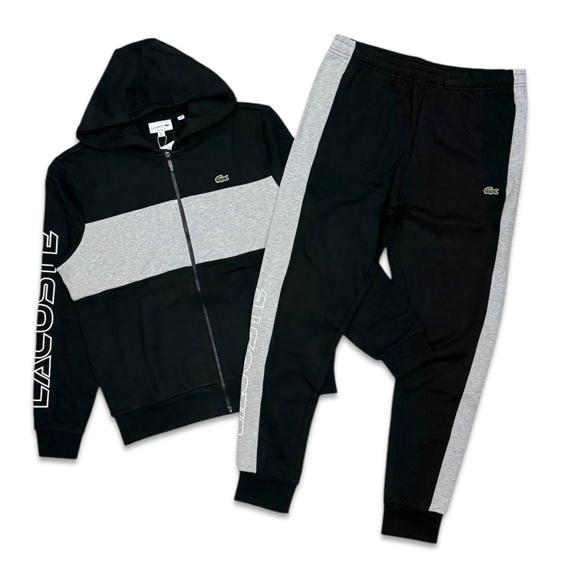 Lacoste Men’s black colorblock jogging set