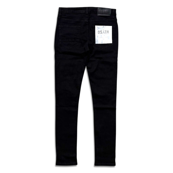 Premium disaster Men's ripped stretch jean Black