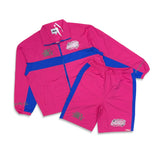 Duaa Rhinestone Nylon Short Set Pink
