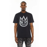 Cult of individuality Crew Neck Logo Tee in Forged Iron