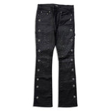 Kindred Men’s Rhinestone Stacked Jeans Coated Black