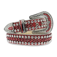 Dna premium Men's belt Red /sliver