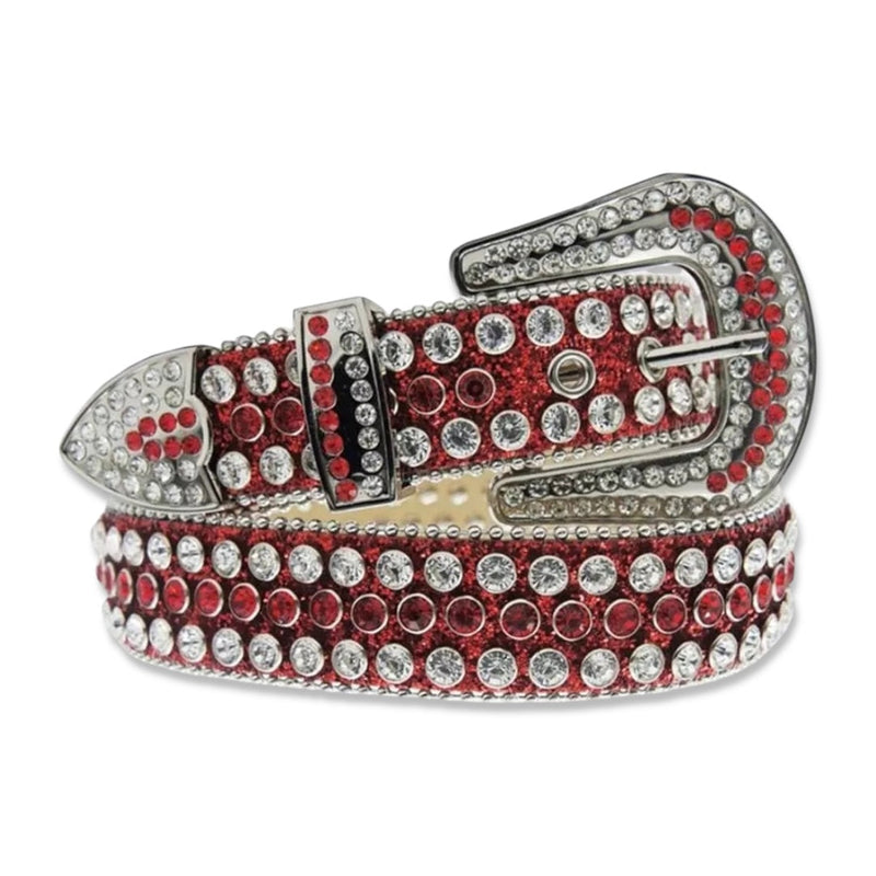 Dna premium Men's belt (Red /sliver)