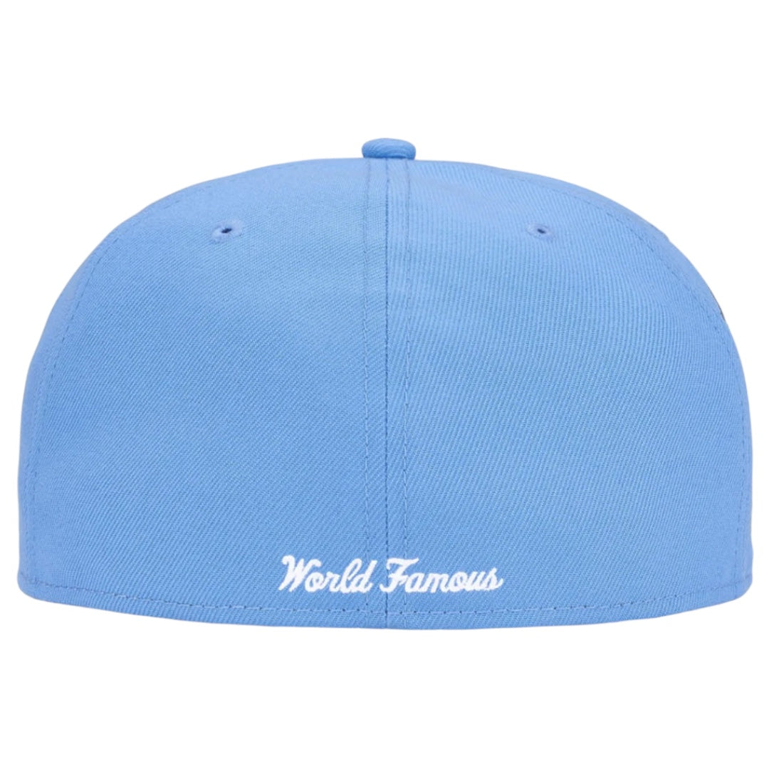 Supreme Shop Anniversary Box Logo 59FIFTY Fitted Hat Light Blue Tokyo