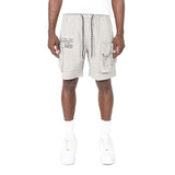 Smoke Rise Utility cargo short - light grey