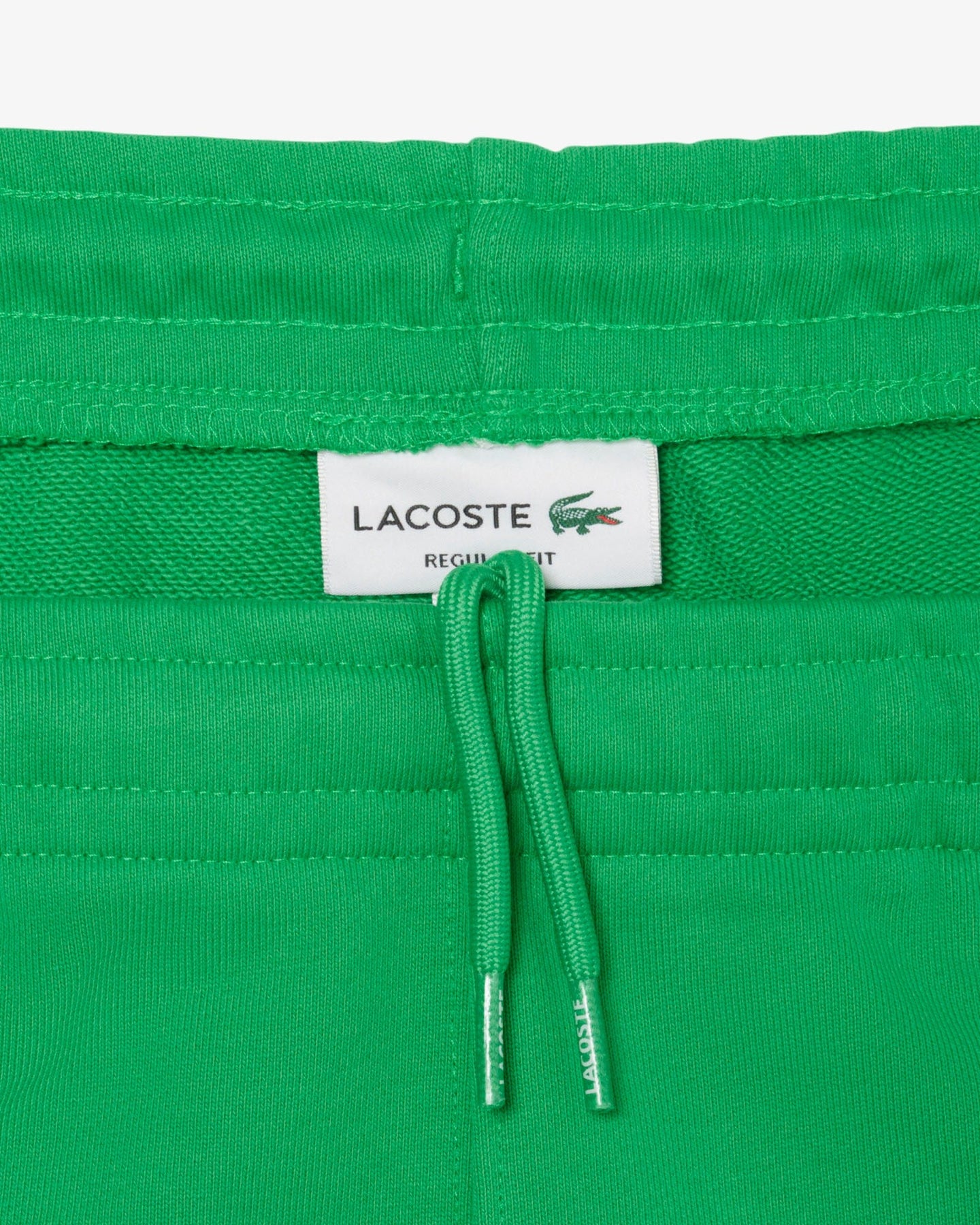 Lacoste Logo Trim Cotton Fleece Shorts -Green GH9896-51-SIW
