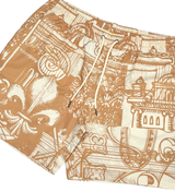 Civilized Tribal Print Shorts Tan