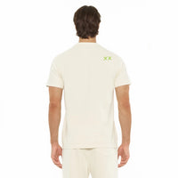 Cult of individuality Crew Neck Logo Tee in Winter White