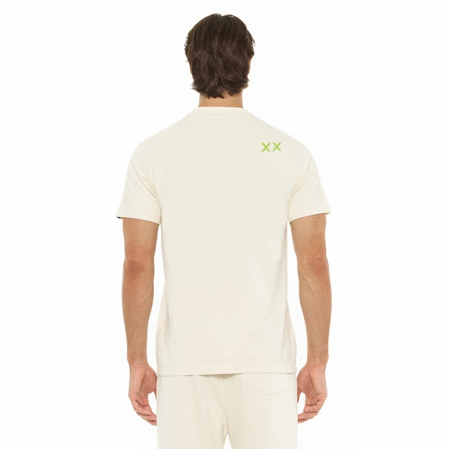 Cult of individuality Crew Neck Logo Tee in Winter White